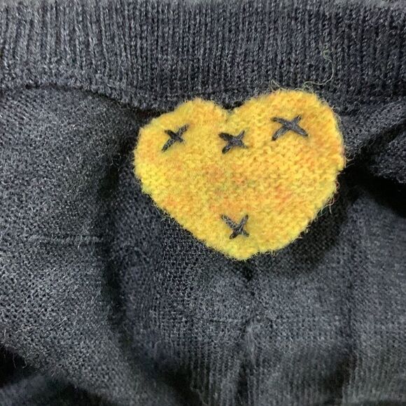 Anthropology Moth Gray ruffled square neck wool blend long sleeve sweater - Picture 12 of 12